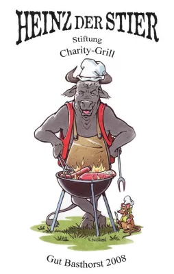 Bild: Charity-Grillen für traumatisierte Kinder - Steaks von Heinz Hoenigs glühendem Rost