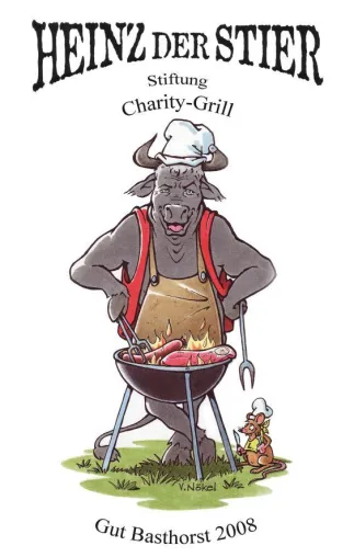 Bild: Charity-Grillen für traumatisierte Kinder - Steaks von Heinz Hoenigs glühendem Rost