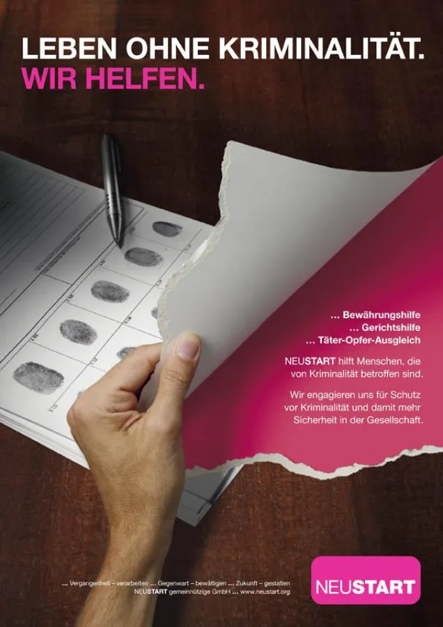 NEUSTART gemeinnützige GmbH leistet in Auftrag des Landes Baden-Württemberg Bewährungshilfe, Gerichtshilfe und Täter-Opfer-Ausgleich. NEUSTART ... Leben ohne Kriminalität. Wir helfen.