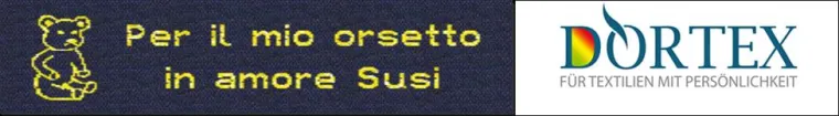 Bild: Individuell gewebte Textiletiketten und Namensbänder nun auch in Italien verfügbar