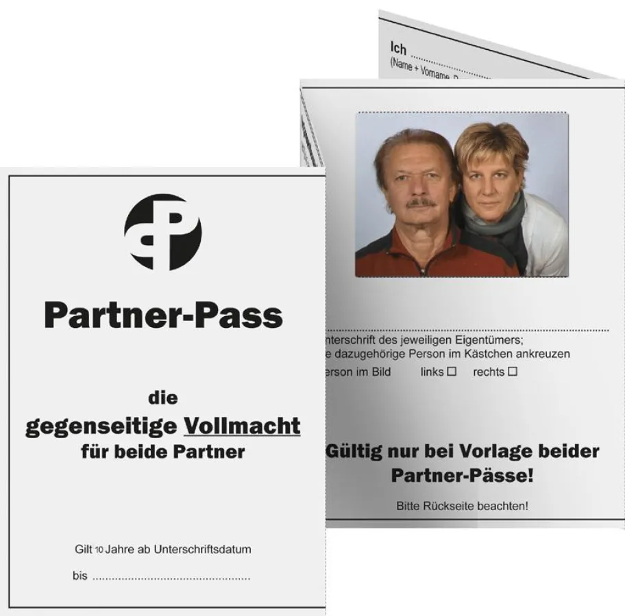 Der Partner-Pass - Die Standardvollmacht für die Geldbörse