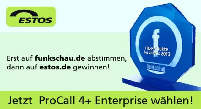 Bild: Unified Communications: ProCall 4+ Enterprise von ESTOS für „ITK-Produktwahl des Jahres 2013“ nominiert