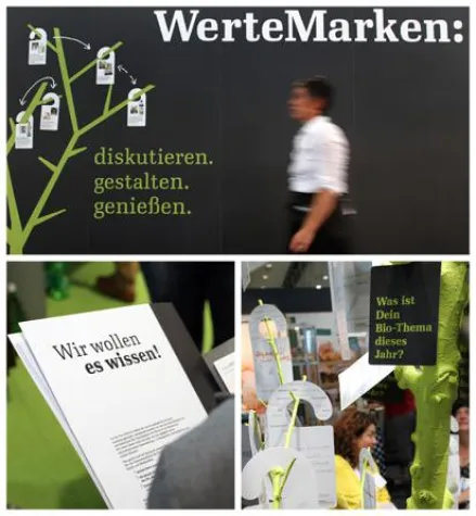 Bild: Wertebasis statt Wettbewerb: mërz punkt entwickelt ein Messe-Dialogforum für acht Bio-Pioniere