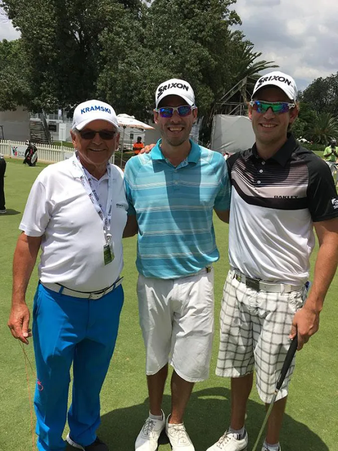 Wiestaw Kramski, Ruan und Darin de Smidt bei der BMW South African Open Championship