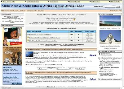 Bild: AfrikaPortal Afrika-123.de mit neuen Features online