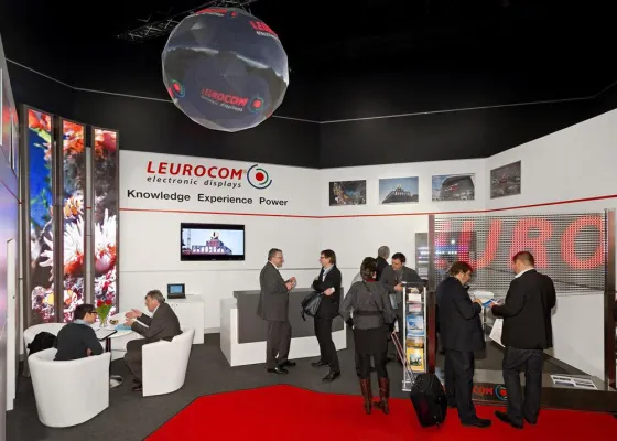 Bild: LEUROCOM® auf der Fachmesse "Integrated Systems Europe" in Amsterdam mit Besucherrekord