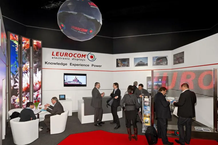 Bild: LEUROCOM® auf der Fachmesse "Integrated Systems Europe" in Amsterdam mit Besucherrekord