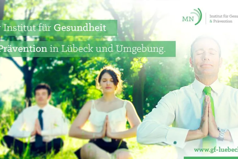 Bild: Mit gesunden Mitarbeitern zum Erfolg. Institut für betriebliches Gesundheitsmanagement in Lübeck & Umgebung.