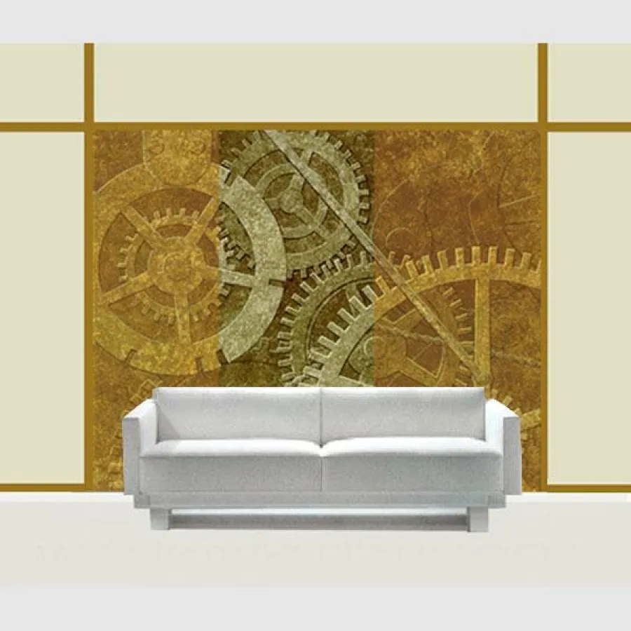 Atlantis. Hochwertiger Sublimationsdruck auf textilem Gewebe zum Tapezieren oder aufspannen. Foto: pineapple glow