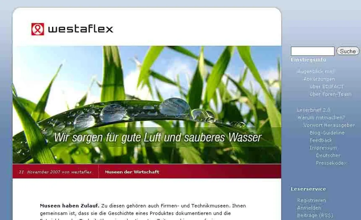 Startseite Westaflex-Blog