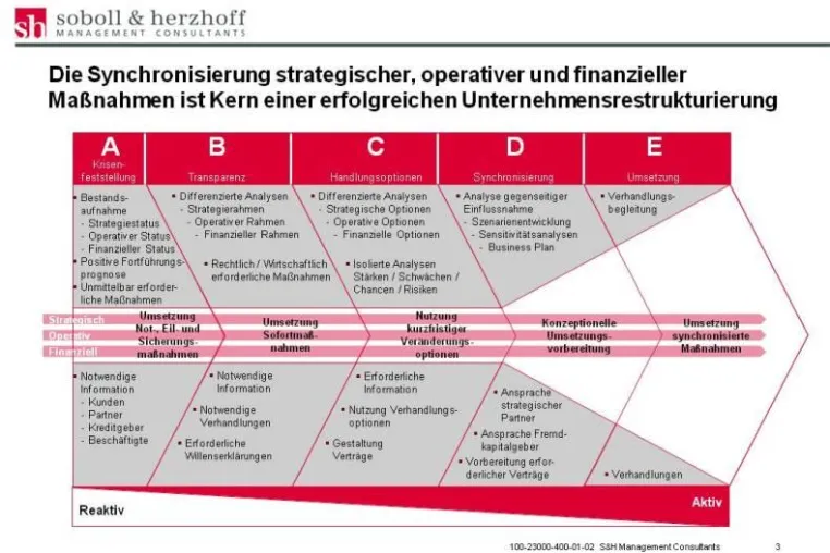 Bild: Nachhaltige Unternehmensrestrukturierung durch synchronisierten Projektansatz