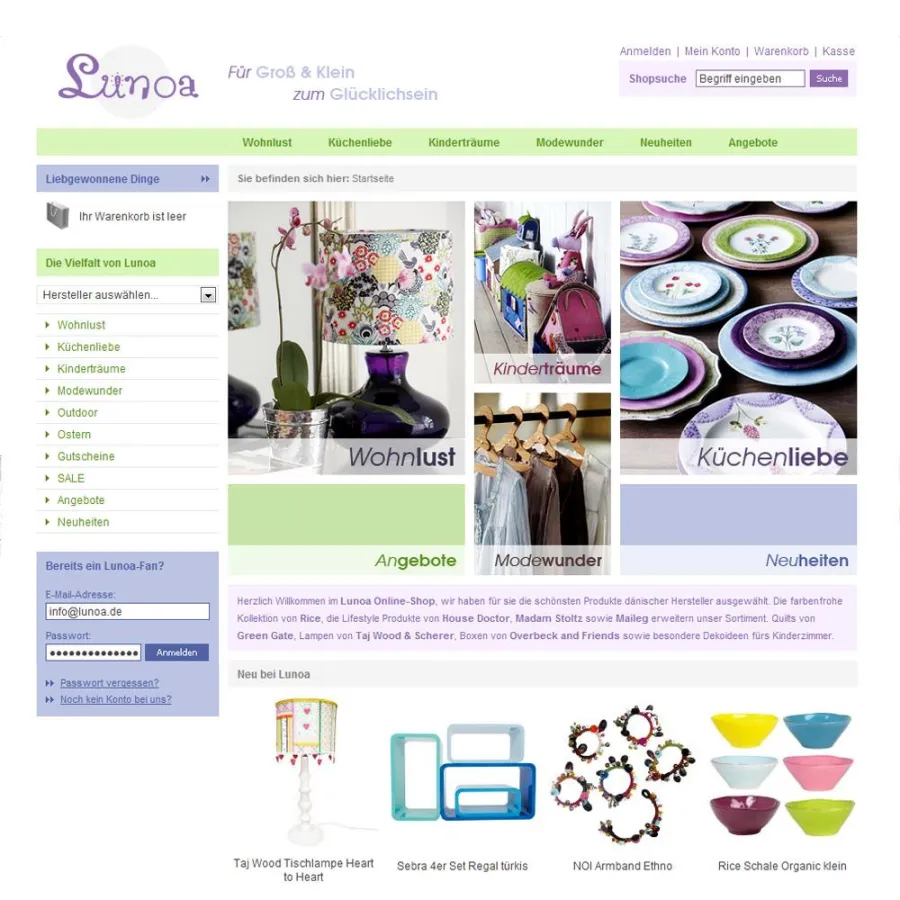 Startseite Lunoa.de