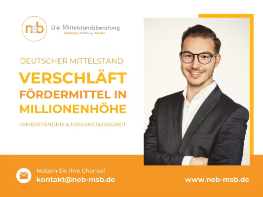 Bild: Dominik Perschke: Der Fördermittel-Provokateur, der den Mittelstand wachrüttelt