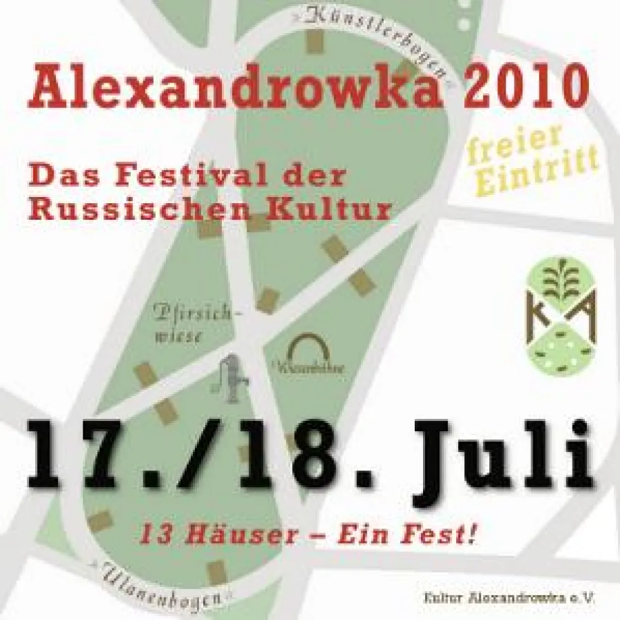 Schematische Darstellung des Grundrisses der Alexandrowka, Motiv Alexandrowka 2010