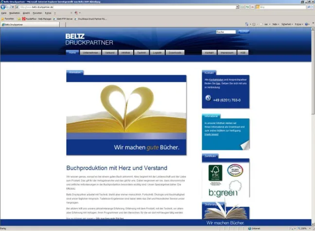 Bild: Beltz Druckpartner in neuem Design: Relaunch von beltz-druckpartner.de