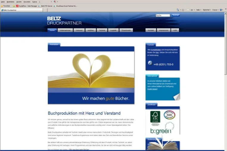 Bild: Beltz Druckpartner in neuem Design: Relaunch von beltz-druckpartner.de