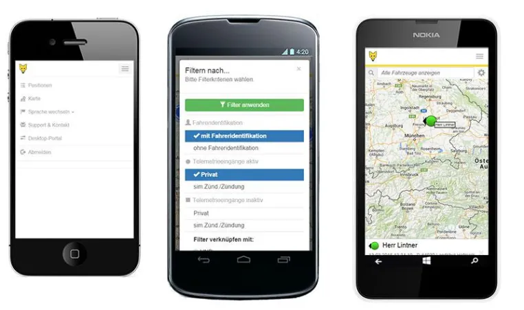 YellowFox startet mobiles Ortungsportal Bild: YellowFox startet mobiles Ortungsportal