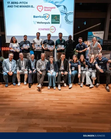Spree Monitoring gewinnt den 17. berg-pitch®: Zwei Solinger Startups unter den Top 5 Bild: Spree Monitoring gewinnt den 17. berg-pitch®: Zwei Solinger Startups unter den Top 5