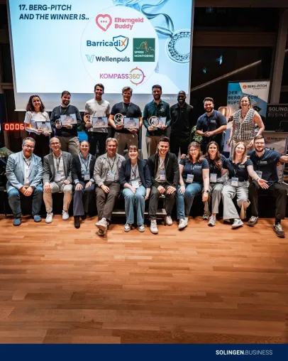 Bild: Spree Monitoring gewinnt den 17. berg-pitch®: Zwei Solinger Startups unter den Top 5