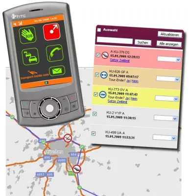 Bild: GPS-Traffic Management Lösung von transport-inside amortisiert sich bereits nach dem ersten eingesparten Tag