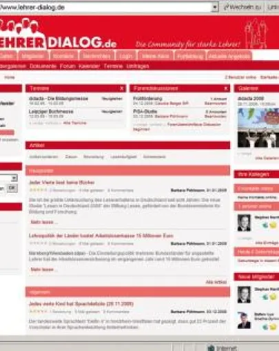 Bild: Professionelles Internetportal neu in der Bildungsszene / Erfolgreicher Start für „Lehrerdialog.de“