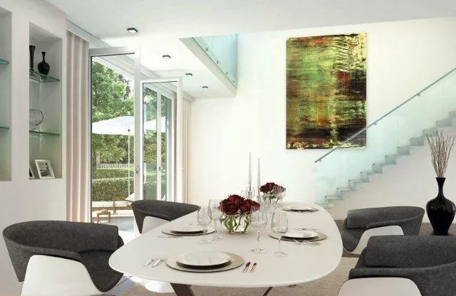 Bild: Das Haus im Haus: Mit Townhouses im The Seven Atrium setzen Projektplaner auf Verschmelzung mit dem Viertel