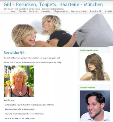 Website-Launch von Roswitha Gill aus München: Toupets und Perücken Bild: Website-Launch von Roswitha Gill aus München: Toupets und Perücken