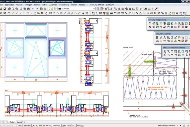 Bild: SYSCAD – CAD für den Metallbau mit neuen Funktionen