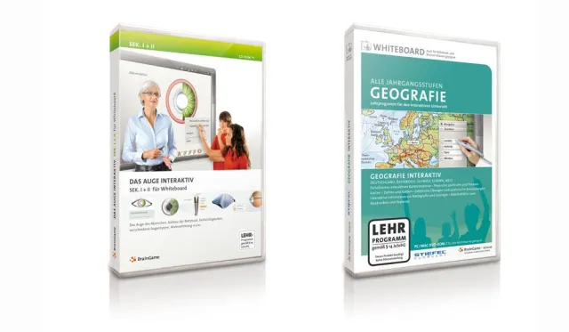 Bild: „Geografie Interaktiv“ und „Das Auge Interaktiv“ von Braingame mit Comenius Auszeichnungen prämiert