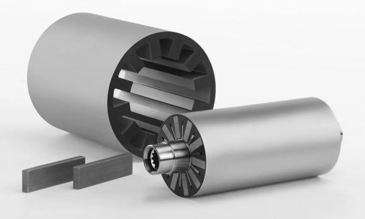 Rotor-Stator-System mit Selten-Erd- Dauermagneten © VACUUMSCHMELZE GmbH & Co. KG
