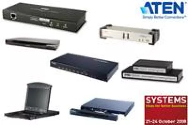 Bild: ATEN präsentiert KVM-Neuheiten auf der SYSTEMS 2008 in Halle B1, Stand 141/142