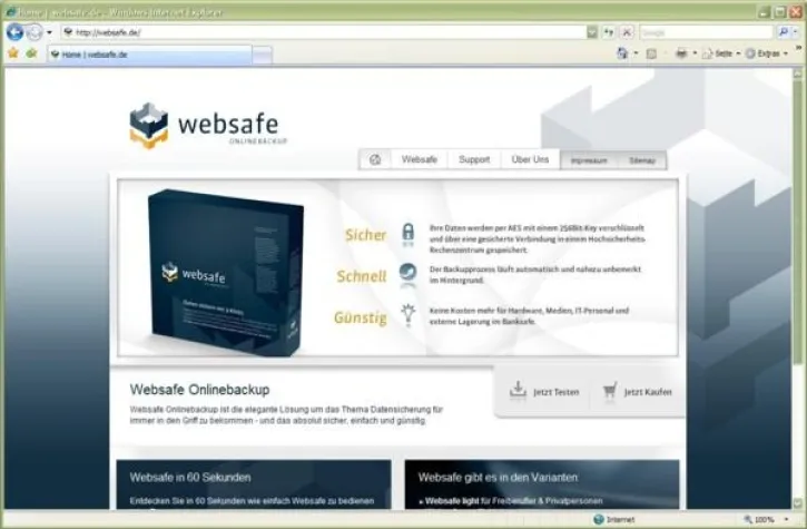 Websafe - der sichere Tresor für Firmendaten Bild: Websafe - der sichere Tresor für Firmendaten