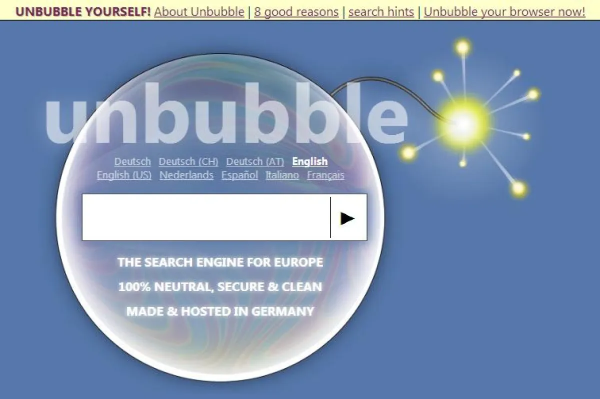 Unbubble bringt die Suchblase zum Platzen