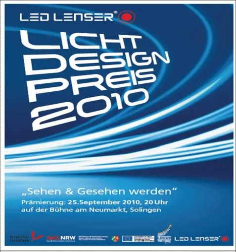 LED LENSER Lichtdesignpreis 2010: 29 Wettbewerbsbeiträge eingegangen – Jury nimmt die Arbeit auf Bild: LED LENSER Lichtdesignpreis 2010: 29 Wettbewerbsbeiträge eingegangen – Jury nimmt die Arbeit auf