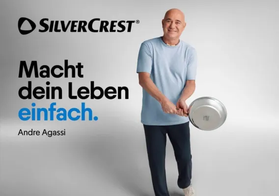 Bild: Leistungsstarke Technik für Küche & Haushalt: SILVERCREST und Andre Agassi setzen auf Hightech und Human Touch