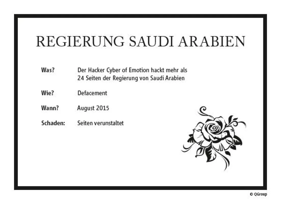QGroup präsentiert: Hackangriff auf saudiarabische Regierung