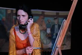 Bild: Beate Sarrazin inszeniert "Hommage an Frida Kahlo". Am 15.02.2014 im Theater Anderswo