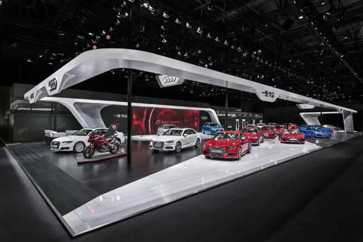 Audi Messestand auf der Auto Peking 2016 (Foto: Andreas Keller/MEDIA IN RES)