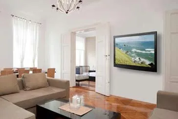 Bild: Elektrische TV-Halterung für die neuen ultradünnen LCD und LED Bildschirme
