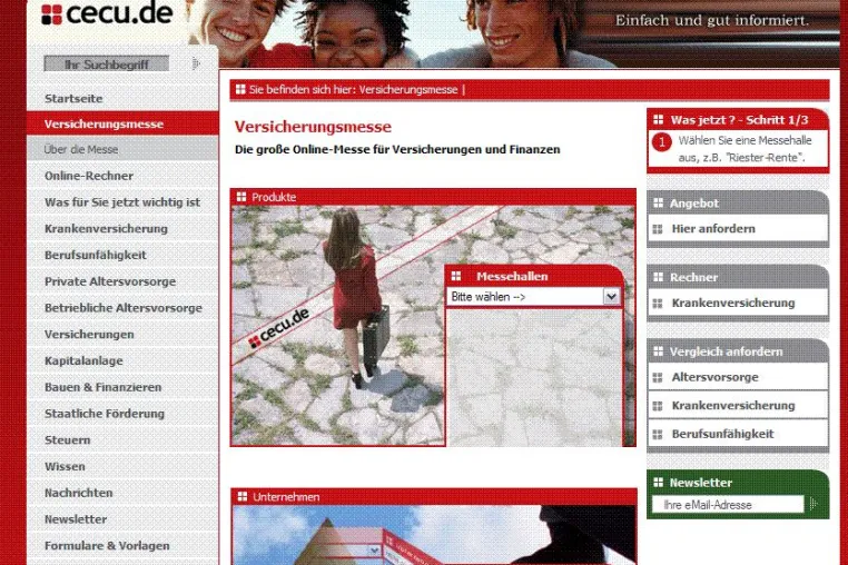 Bild: Erste online Versicherungsmesse für Verbraucher in Deutschland