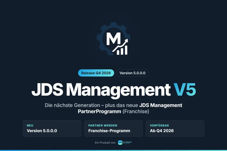 Bild: Joel Digitals sucht Partner für JDS Management und Kündigt V5.0.0.0 an