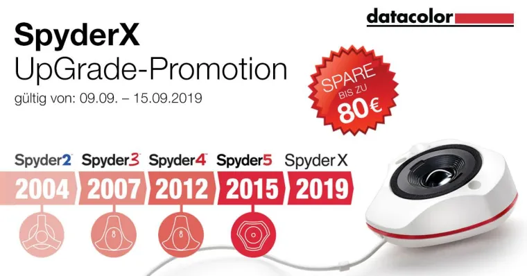SpyderX UpGrade-Promotion – bis zu 80 € sparen Bild: SpyderX UpGrade-Promotion – bis zu 80 € sparen