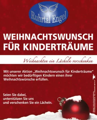 Bild: Uni Witten/Herdecke unterstützt wieder die Weihnachtswunsch-Aktion der Ruhrtal-Engel