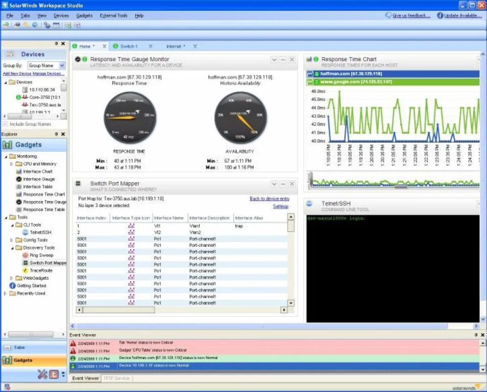 Das neue SolarWinds Engineer's Toolset 10 Workspace Studio