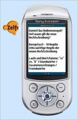 Bild: Orthographie-Hilfe für die Hosentasche - Praktisches Wissen der neuen Rechtschreibung auf dem Handy