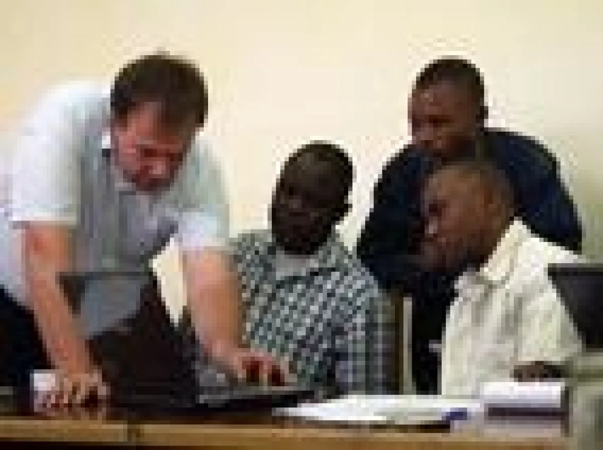 Klaus Merckens, Geschäftsführer und Leiter der CIWI-Projektentwicklung bei einer Fundtrac-Schulung in Südafrika