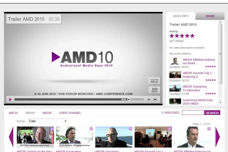 Bild: Audiovisual Media Days 2010 und sevenload bewegen die Medienwelt