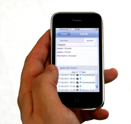 Bild: virtic ermöglicht Datenerfassung über iPhone und Android