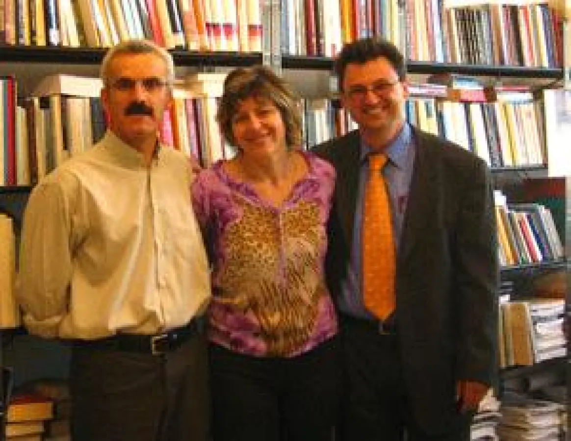 Prof. Dr. Georg Simet (ganz rechts) mit seinen griechischen Gastgebern