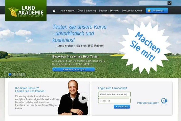 Bild: Landakademie startet Beta-Phase ihres Kursprogramms